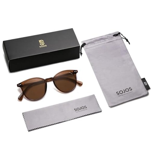 Small Round Classic Polarized Sunglasses Vintage Style UV400 Lens